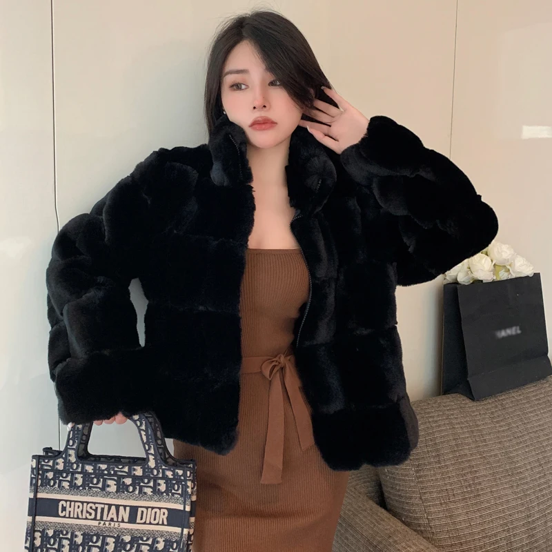 Шуба из меха норки с длинным рукавом, женская утепленная короткая шуба из меха кролика на осень и зиму, куртки, женские новые женские топы из ...
Шуба из меха норки с длинным рукавом, женская утепленная короткая шуба из меха кролика на осень и зиму, куртки, женские новые женские топы из ...