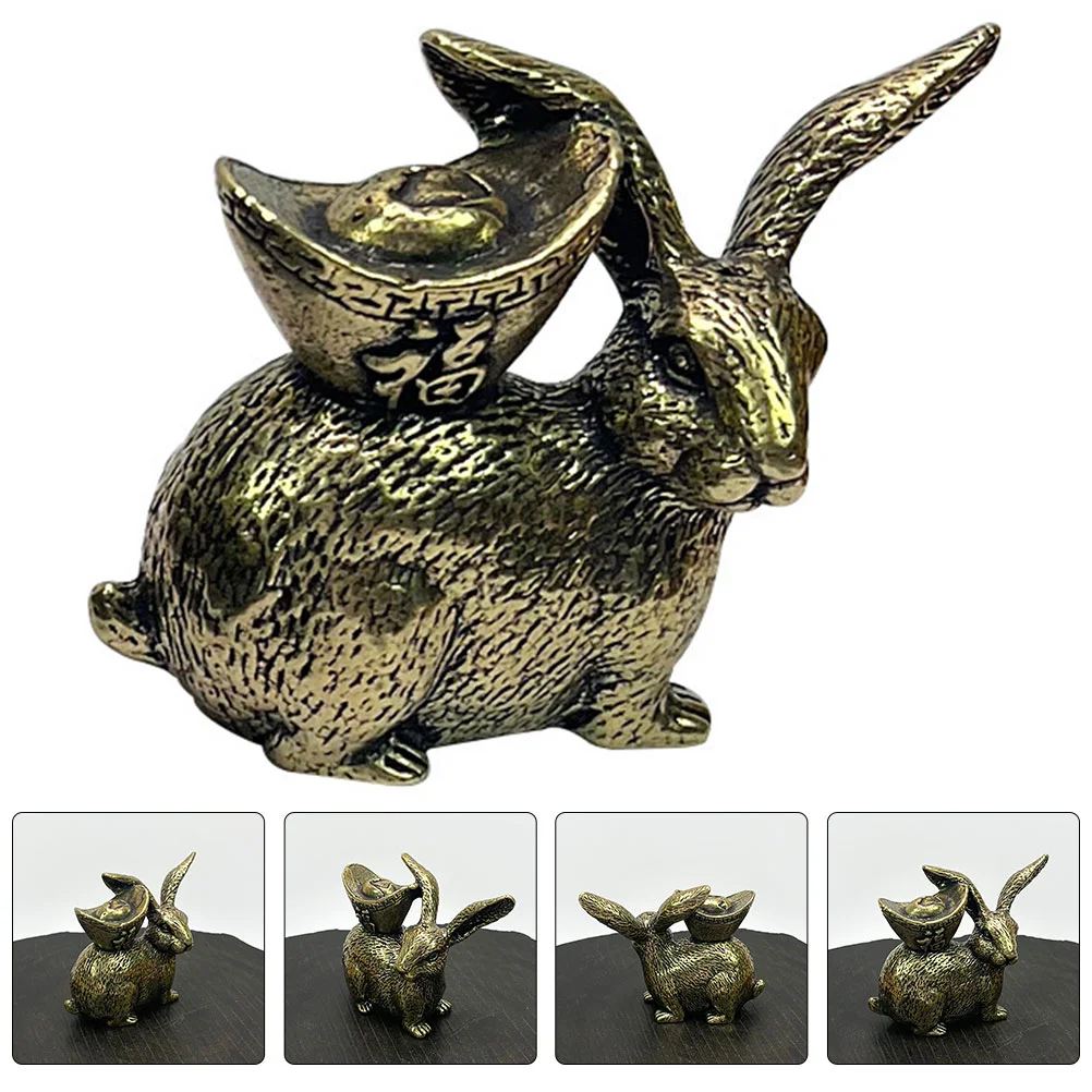 Rabbit Statue Chinese Zodiac Shui Feng Figurine Animal Ingot Year Bunny Sculpture Brass Toy Ornament Figurines Dashboard New
Rabbit Statue Chinese Zodiac Shui Feng Figurine Animal Ingot Year Bunny Sculpture Brass Toy Ornament Figurines Dashboard New