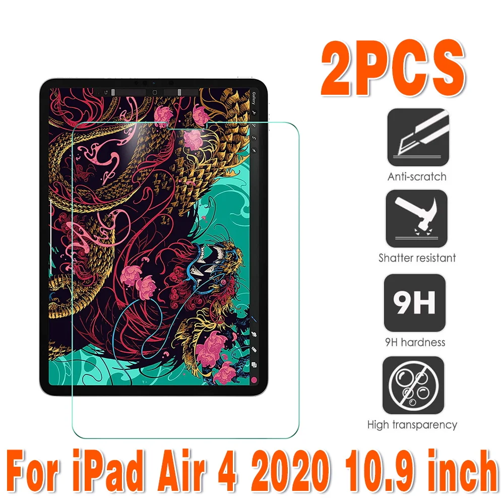2Pcs Tablet Tempered Glass Screen Protector for Apple IPad Air 4 2020 10.9 Inch A2072/A2316 Full Coverage Anti-Shatter Screen
2Pcs Tablet Tempered Glass Screen Protector for Apple IPad Air 4 2020 10.9 Inch A2072/A2316 Full Coverage Anti-Shatter Screen