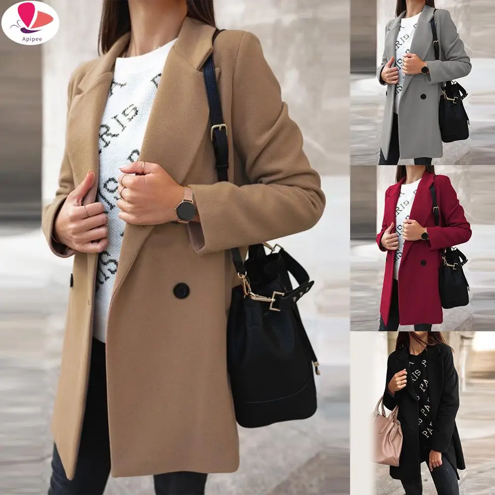 Women Coats and Jackets 2023 5XL Women Autumn Winter Fashion Wide Lapel Double-line Buttons Warm Coat Outwear Overcoat
Women Coats and Jackets 2023 5XL Women Autumn Winter Fashion Wide Lapel Double-line Buttons Warm Coat Outwear Overcoat
