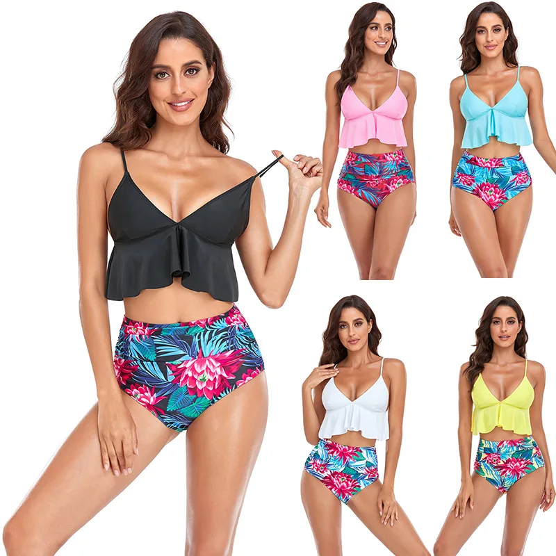 2023 Summer Ruffled Bikini Set Womenr Digital Printing High Waist Swimsuit Woman Bikini Set Push Up Padded Bathing Suit
2023 Summer Ruffled Bikini Set Womenr Digital Printing High Waist Swimsuit Woman Bikini Set Push Up Padded Bathing Suit