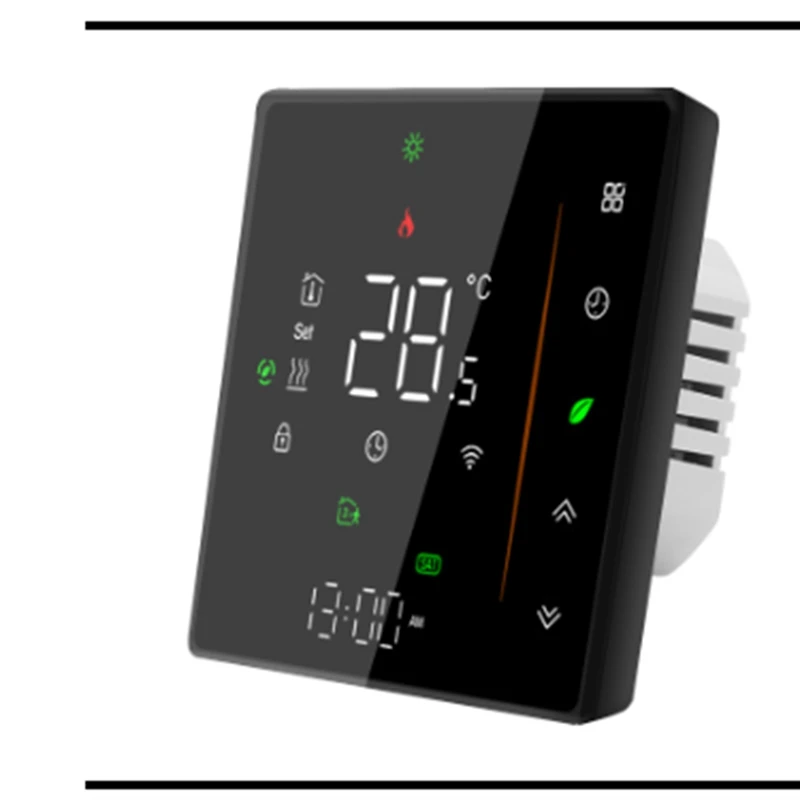 Пластиковый термостат Tuya Smart Life с Wi-Fi для газового бойлера и теплого пола, домашний регулятор температуры, 1 шт.
Пластиковый термостат Tuya Smart Life с Wi-Fi для газового бойлера и теплого пола, домашний регулятор температуры, 1 шт.