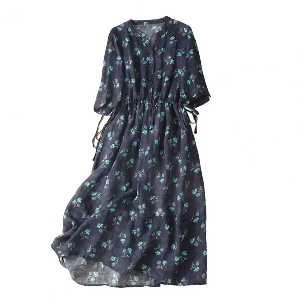 Retro Dress Chic Versatile Waist Tight Women Retro Floral Print Midi Basic Dress Streetwear Women Dress Linen Dress
Retro Dress Chic Versatile Waist Tight Women Retro Floral Print Midi Basic Dress Streetwear Women Dress Linen Dress