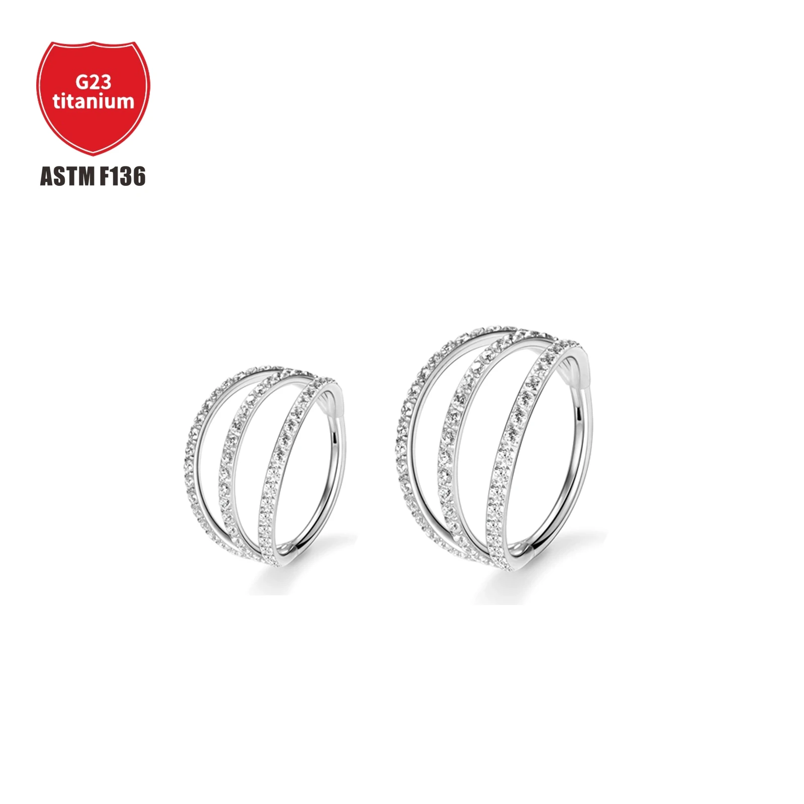F136 Titanium Dual Oblique Edge Hinge Inlaid Vermiculite Nasal Ring Hinge Ear Ring Cartilage Rings Human Puncture Jewelry
F136 Titanium Dual Oblique Edge Hinge Inlaid Vermiculite Nasal Ring Hinge Ear Ring Cartilage Rings Human Puncture Jewelry