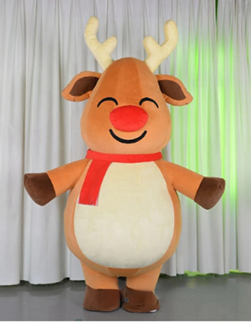 2m/2.6m Inflatable Reindeer Mascot Costume Adult Full Body Plush Suit Fancy Dress Blow Up Moose Inflataed Garment Christmas
2m/2.6m Inflatable Reindeer Mascot Costume Adult Full Body Plush Suit Fancy Dress Blow Up Moose Inflataed Garment Christmas