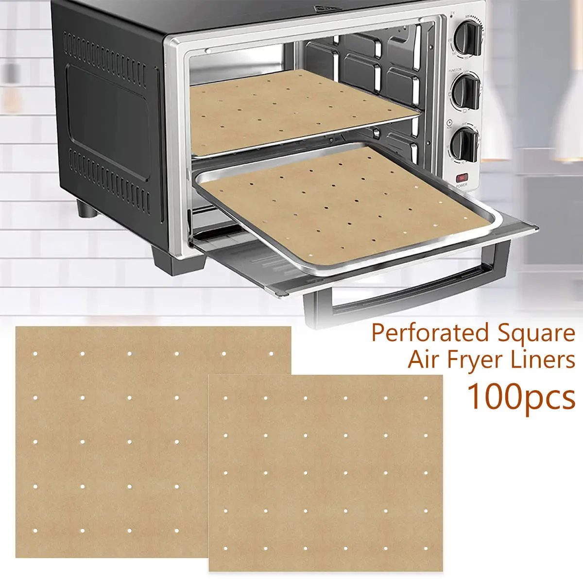 100Pcs Air Fryer Paper Unbleached Air Fryer Parchment Paper Pads High Temperature Resistant Perforated Square Air Fryer Pads for
100Pcs Air Fryer Paper Unbleached Air Fryer Parchment Paper Pads High Temperature Resistant Perforated Square Air Fryer Pads for