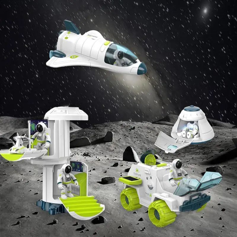 AcoustoOptic Space Rocket Toy Astronaut Spaceship Toys Model Shuttle Space Station Rocket Aviation Series Boys Toys Gift
AcoustoOptic Space Rocket Toy Astronaut Spaceship Toys Model Shuttle Space Station Rocket Aviation Series Boys Toys Gift