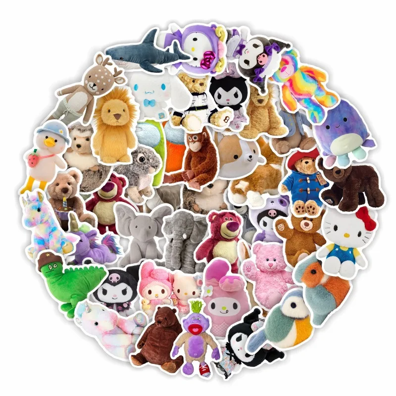 50 Pieces Plush Toy Cartoon American Retro Bear Kulomi Anime Sticker Cartoon Waterproof Sticker Children's Gift Kawaii
50 Pieces Plush Toy Cartoon American Retro Bear Kulomi Anime Sticker Cartoon Waterproof Sticker Children's Gift Kawaii