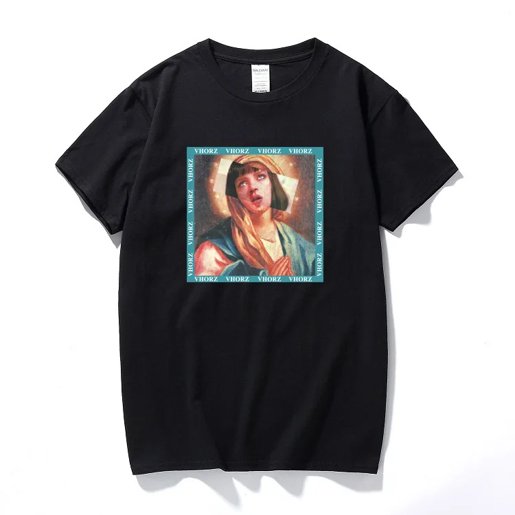 Virgin Mary Men's T-Shirts 2018 Funny Printed Short Sleeve Tshirts Summer Hip Hop Casual Cotton Tops Tees Streetwear 
Virgin Mary Men's T-Shirts 2018 Funny Printed Short Sleeve Tshirts Summer Hip Hop Casual Cotton Tops Tees Streetwear