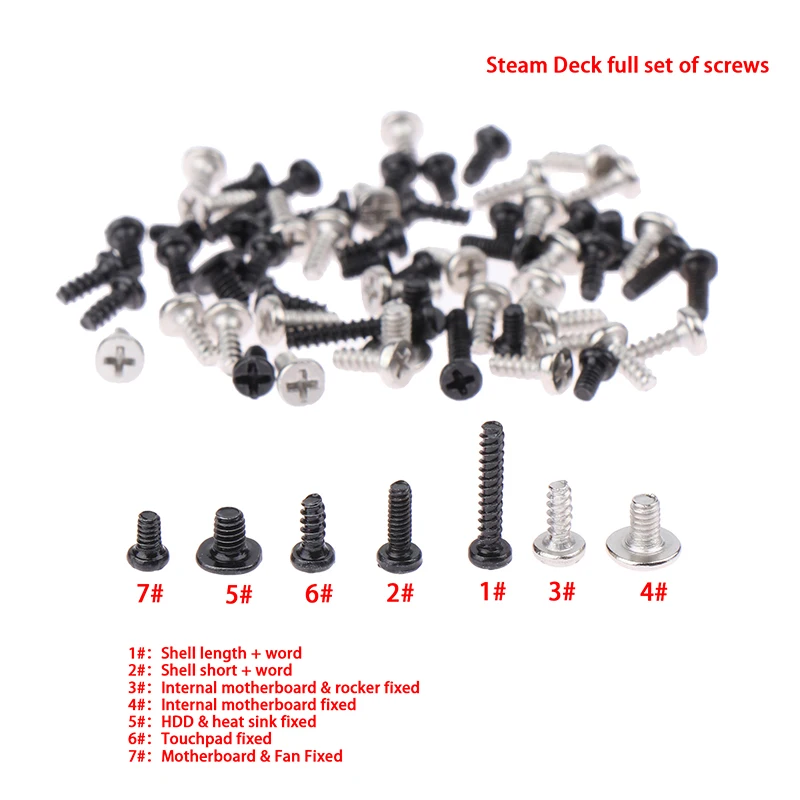 For Steam Deck Game Console Disassembly Tools Accessories Innovative Replacement Full Screws Set Spring Repair Kit 
For Steam Deck Game Console Disassembly Tools Accessories Innovative Replacement Full Screws Set Spring Repair Kit
