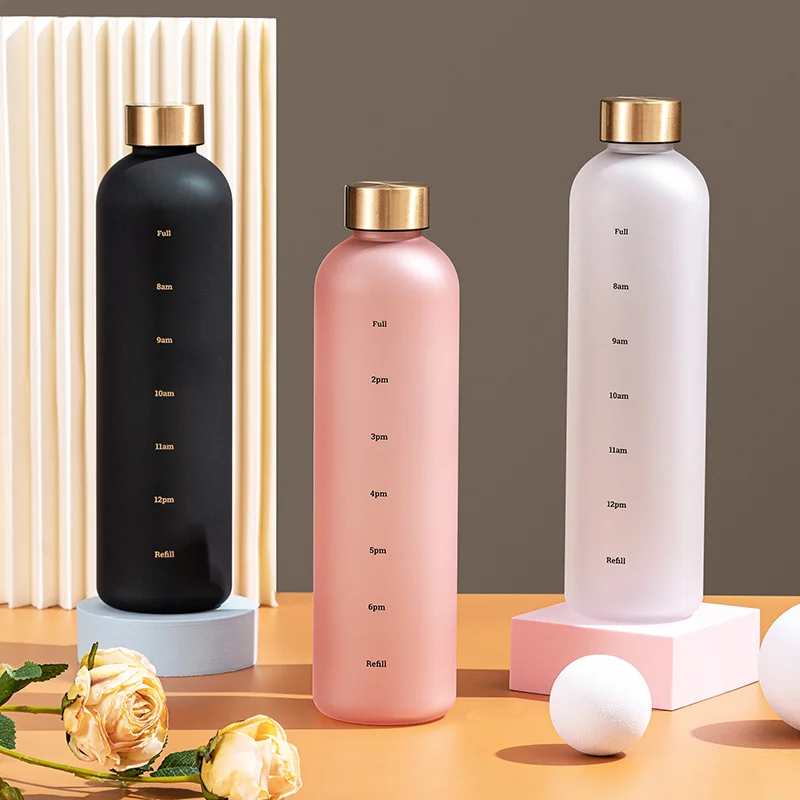 1L bottle water for Girls Frosted with Time Marker Leakproof Outdoor Sport Drinking Bottle free items with free shipping
1L bottle water for Girls Frosted with Time Marker Leakproof Outdoor Sport Drinking Bottle free items with free shipping