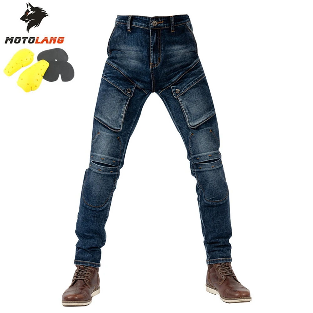 Motorcycle Riding Pants Summer Men's Jeans Big Pocket Fall-Resistant Slim Jeans Breathable Four Seasons
Motorcycle Riding Pants Summer Men's Jeans Big Pocket Fall-Resistant Slim Jeans Breathable Four Seasons