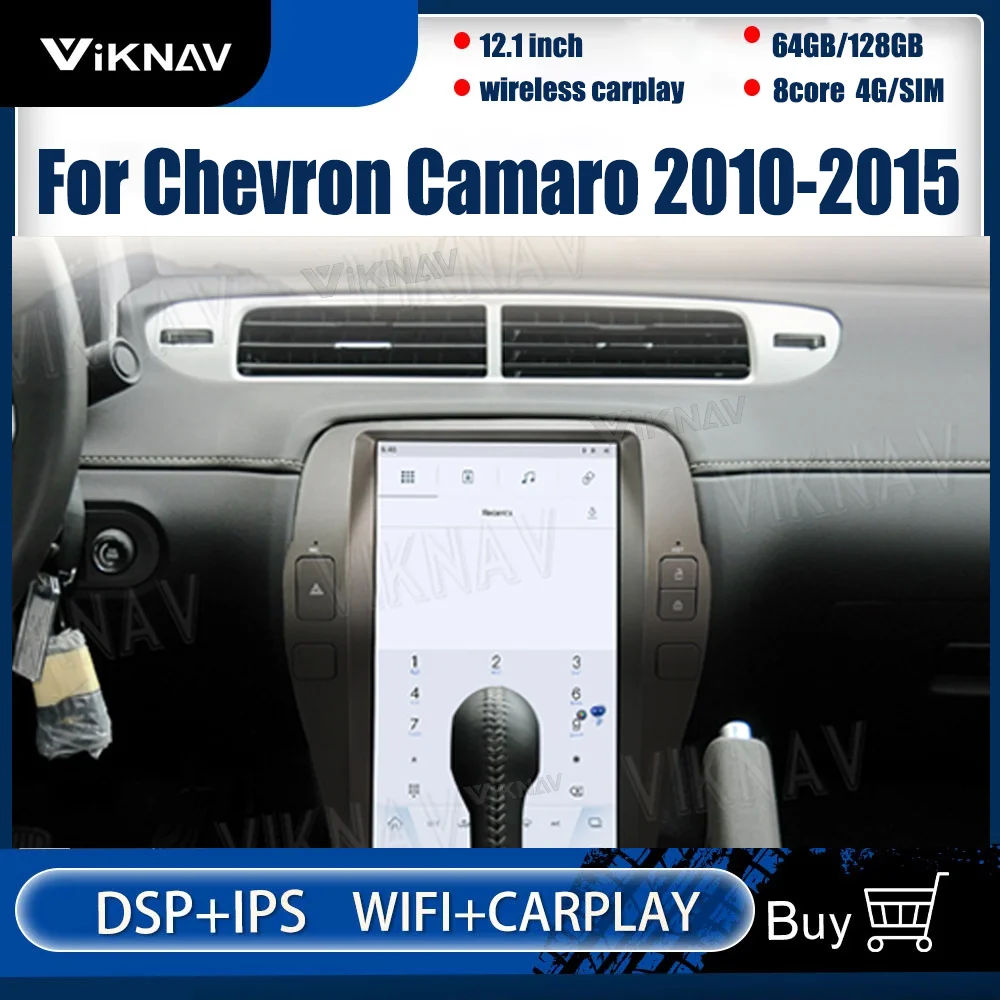 12.1 Inch Android 11 Car Radio For Chevron Camaro 2010-2015 Multimedia Player Auto Stereo Tape Recoder Head Unit DSP Carplay
12.1 Inch Android 11 Car Radio For Chevron Camaro 2010-2015 Multimedia Player Auto Stereo Tape Recoder Head Unit DSP Carplay