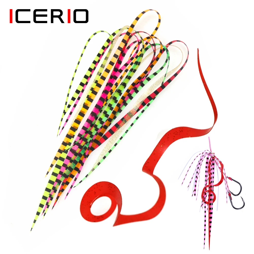 ICERIO 10PCS Silicone Skirts Streamer Lures Trailers Integrated Spinnerbait Buzzbait Rubber Jig Lures Fly Tying Materials
ICERIO 10PCS Silicone Skirts Streamer Lures Trailers Integrated Spinnerbait Buzzbait Rubber Jig Lures Fly Tying Materials