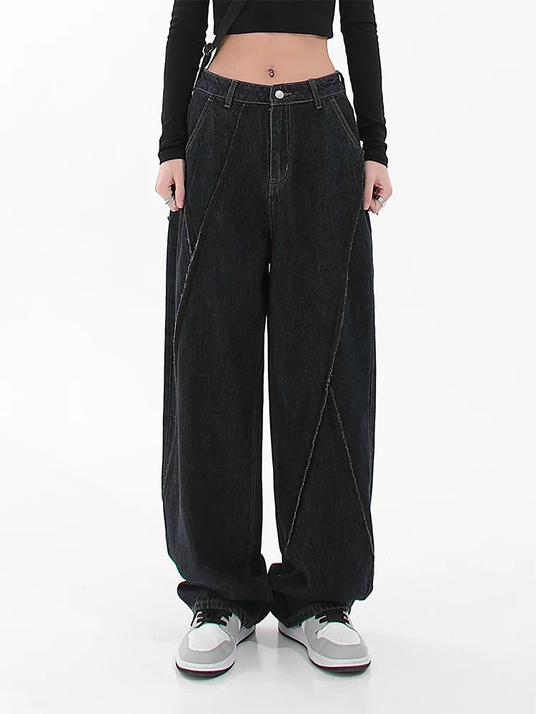 2022 Women BF Style Tide Harajuku Baggy Black Jeans Denim Pants Wide Leg Trousers Straight Long Streetwear Oversize Hip-pop Chic
2022 Women BF Style Tide Harajuku Baggy Black Jeans Denim Pants Wide Leg Trousers Straight Long Streetwear Oversize Hip-pop Chic