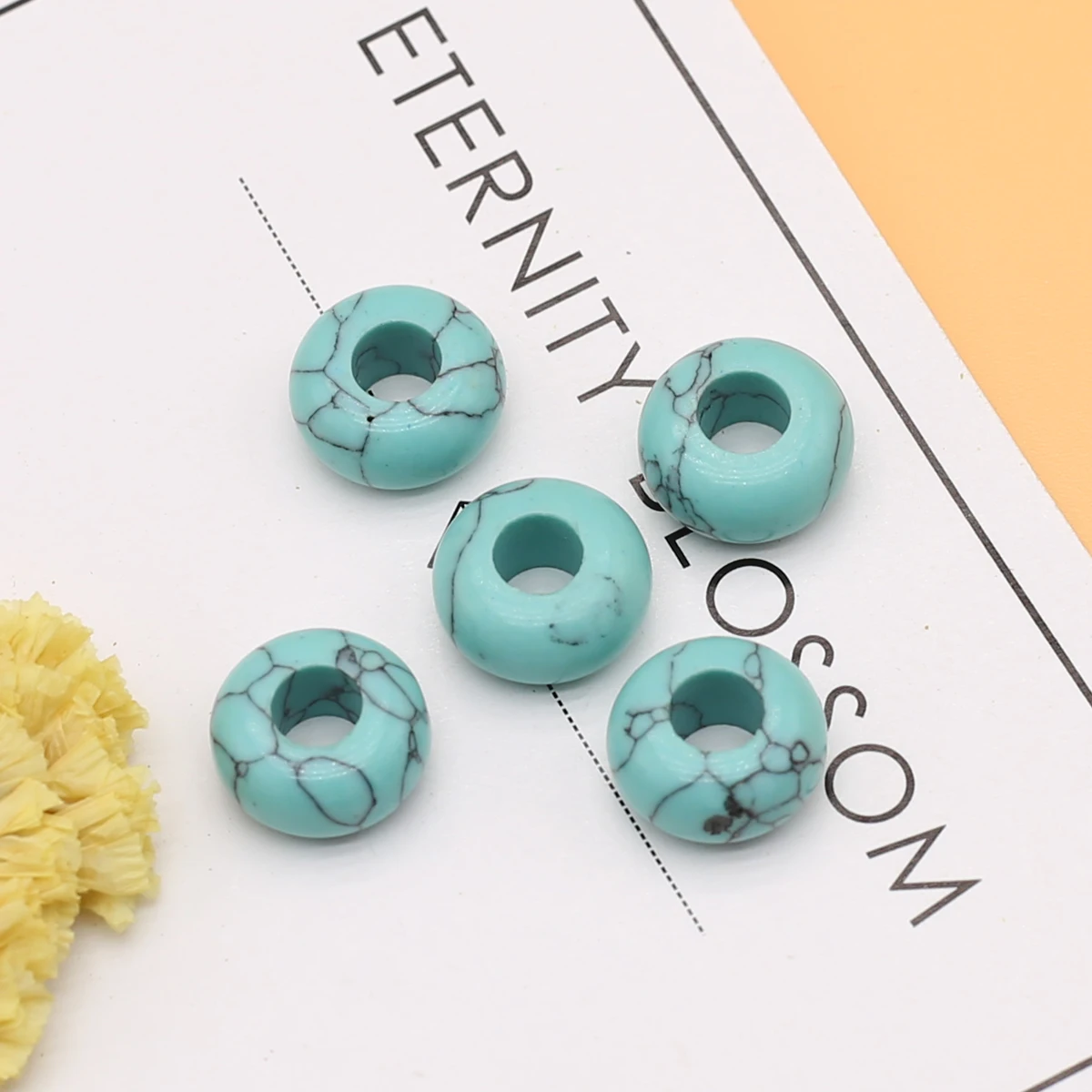 5 PCS Handmade Abacus Blue Turquoise Natural Crystal Large Hole European Beads Size 6*12mm Bracelet Necklace Accessories
5 PCS Handmade Abacus Blue Turquoise Natural Crystal Large Hole European Beads Size 6*12mm Bracelet Necklace Accessories