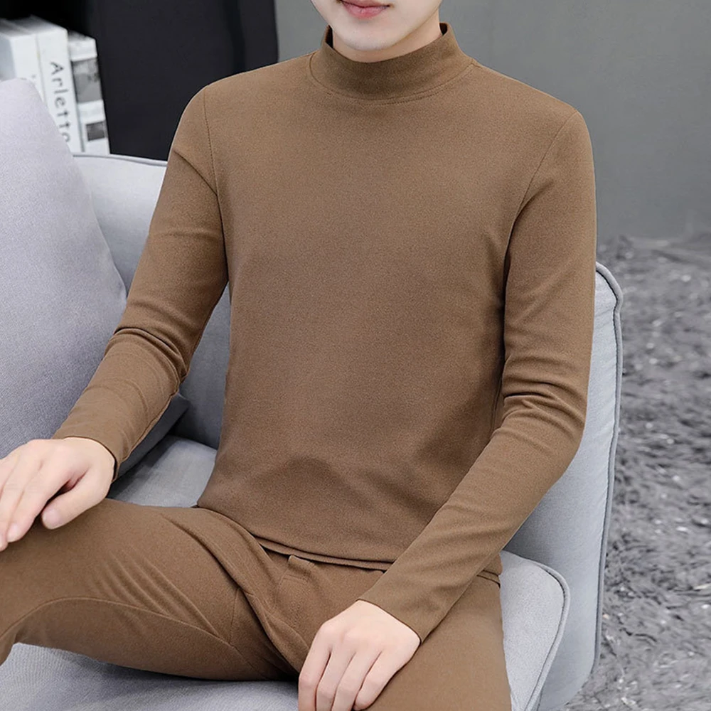 Men Turtleneck Fleece Thermal Warm Slim Tops Pants Underwear Long Johns Pajama Set Pullover +warm Leggings Thermo Pants For Mens
Men Turtleneck Fleece Thermal Warm Slim Tops Pants Underwear Long Johns Pajama Set Pullover +warm Leggings Thermo Pants For Mens