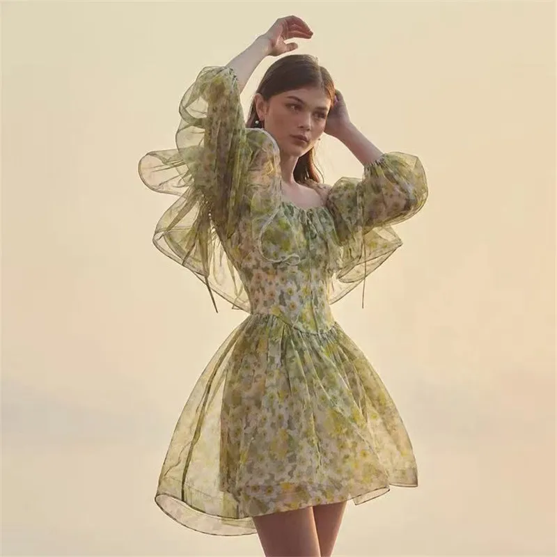 Summer Women's Dress Suspenders Sexy Ruffles Chiffon Floral Dresses Temperament Fairy Dresses Fashion Casual платье женское
Summer Women's Dress Suspenders Sexy Ruffles Chiffon Floral Dresses Temperament Fairy Dresses Fashion Casual платье женское