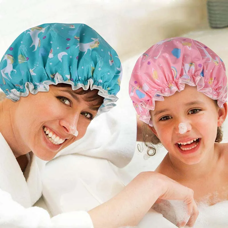 Bathing Cap Cartoon Double Layer Waterproof Hats For Women Girls Face Washing Hat Multicolor Hair Cover Cap шляпа женская
Bathing Cap Cartoon Double Layer Waterproof Hats For Women Girls Face Washing Hat Multicolor Hair Cover Cap шляпа женская