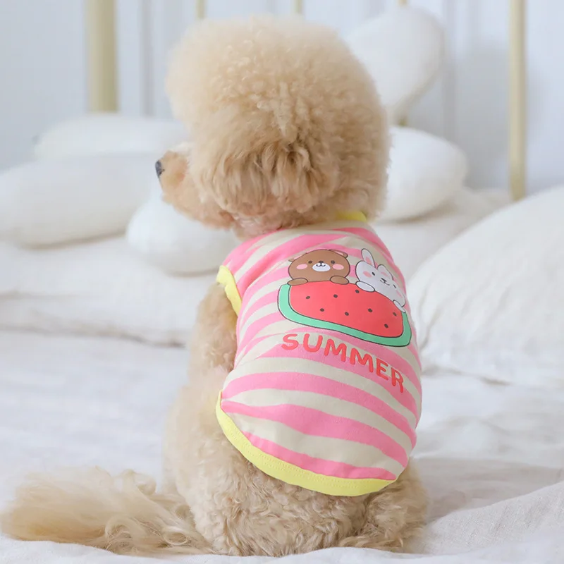 Print Stripe Dog Vests Puppy Pet Cat Clothes Cooling Vest for Dog Poodle Dog Vests for Small Dog Spring and Summer Pet Clothes
Print Stripe Dog Vests Puppy Pet Cat Clothes Cooling Vest for Dog Poodle Dog Vests for Small Dog Spring and Summer Pet Clothes