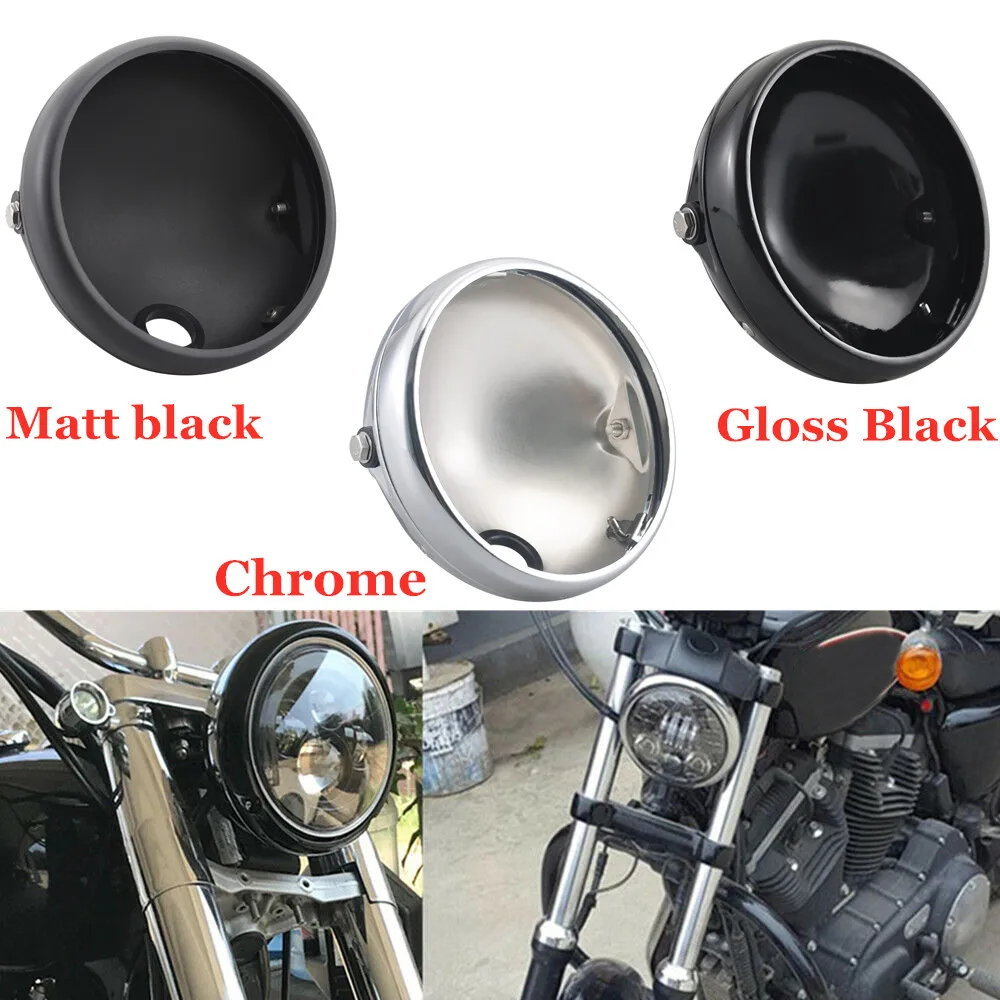 7" Motorcycle Headlight Cover For Harley LED Headlight Housing Side Mount Holder Universal Bucket Shell Lighthouse Accessory New
7" Motorcycle Headlight Cover For Harley LED Headlight Housing Side Mount Holder Universal Bucket Shell Lighthouse Accessory New