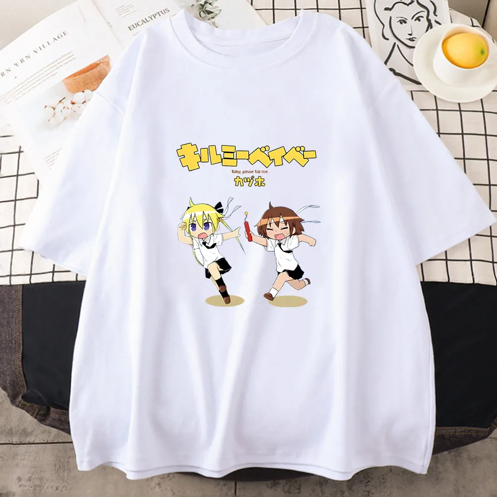 Kill Me Baby Agiri Goshiki Yasuna Oribe Sonya T-shirts WOMEN Running Relay Race Kawaii/Cute Tshirts 100% Cotton T Shirts Cartoon
Kill Me Baby Agiri Goshiki Yasuna Oribe Sonya T-shirts WOMEN Running Relay Race Kawaii/Cute Tshirts 100% Cotton T Shirts Cartoon
