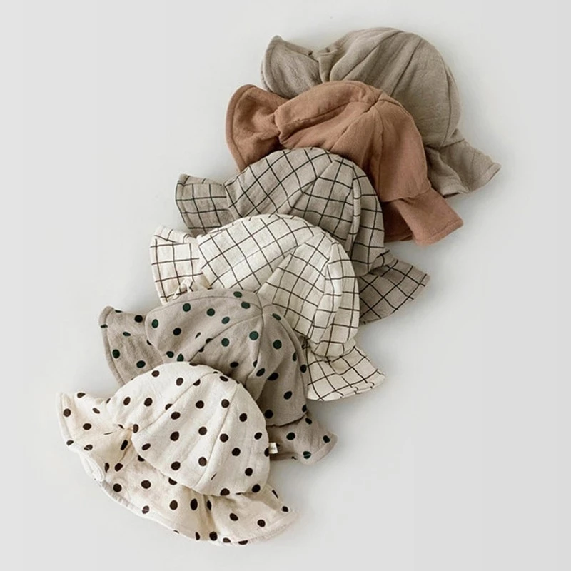 Spring Unisex Cotton Bucket Hats Cute Baby Summer Sunscreen Panama Hat Boy Sunbonnet Fedoras Outdoor Fisherman Hat Beach Cap
Spring Unisex Cotton Bucket Hats Cute Baby Summer Sunscreen Panama Hat Boy Sunbonnet Fedoras Outdoor Fisherman Hat Beach Cap