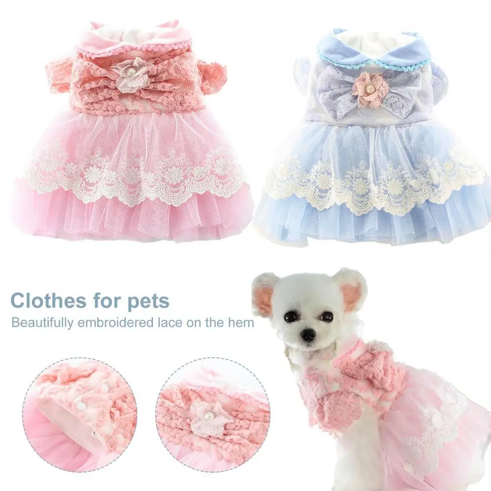 Pet dog dress Fly Sleeves Bowknot Dress-up Pe Dogs Lace Wedding dog Dress for Autumn Apparel Chihuahua
Pet dog dress Fly Sleeves Bowknot Dress-up Pe Dogs Lace Wedding dog Dress for Autumn Apparel Chihuahua