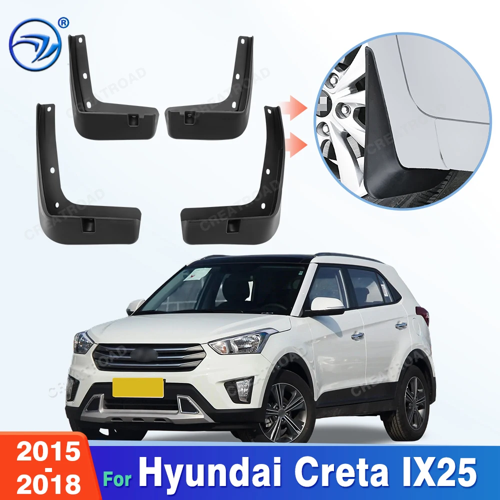 Для Hyundai Creta IX25 2015-2018: Брызговики, защита от грязи, автомобильные аксессуары
Для Hyundai Creta IX25 2015-2018: Брызговики, защита от грязи, автомобильные аксессуары