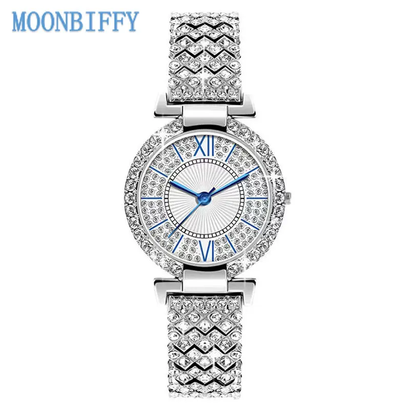 Luxury Full Diamond Women Watch Steel Bracelet Ladies Dress Wristwatch Female Bracelet Rhinestone Crystal Watches Reloj Mujer
Luxury Full Diamond Women Watch Steel Bracelet Ladies Dress Wristwatch Female Bracelet Rhinestone Crystal Watches Reloj Mujer