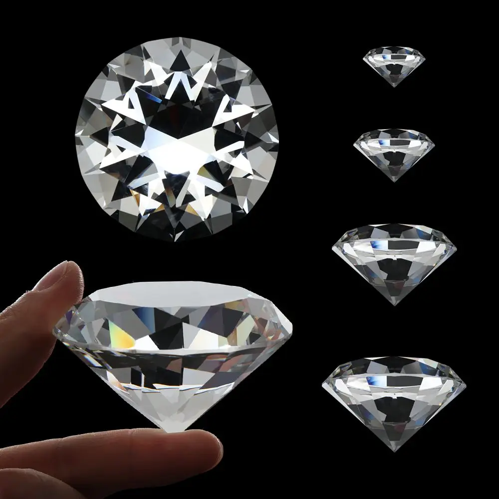 1PC Craft Desktop Ornaments Clear Glass Crystal Diamond Glass Faceted Cut Raw Gemstones Romantic Christmas Gifts Home Decoration
1PC Craft Desktop Ornaments Clear Glass Crystal Diamond Glass Faceted Cut Raw Gemstones Romantic Christmas Gifts Home Decoration