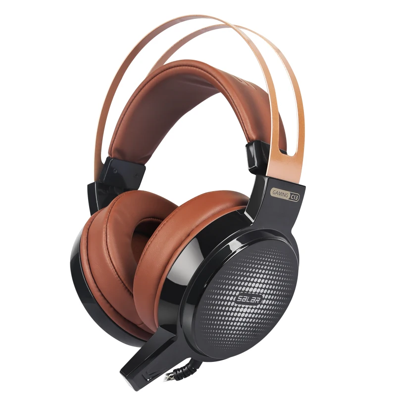 Salar C13 Gaming Headset Wired PC Stereo Earphones Headphones with Microphone for Computer Gamer Headphone 3.5mm(Brown)
Salar C13 Gaming Headset Wired PC Stereo Earphones Headphones with Microphone for Computer Gamer Headphone 3.5mm(Brown)
