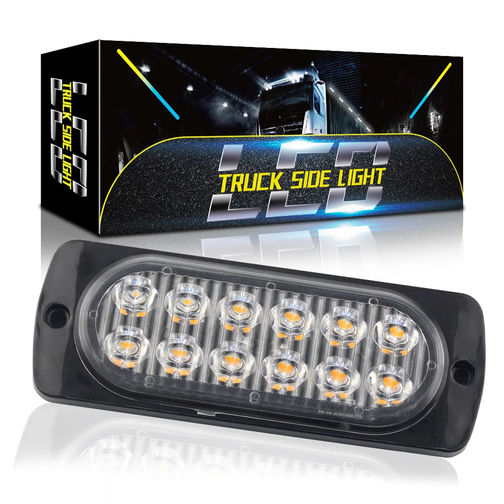 2pcs Side Light Led Strobe Light Grille Flashing Lightbar Truck Car Beacon Lamp Amber Normally Bright+Flashing16 Modes Universal
2pcs Side Light Led Strobe Light Grille Flashing Lightbar Truck Car Beacon Lamp Amber Normally Bright+Flashing16 Modes Universal