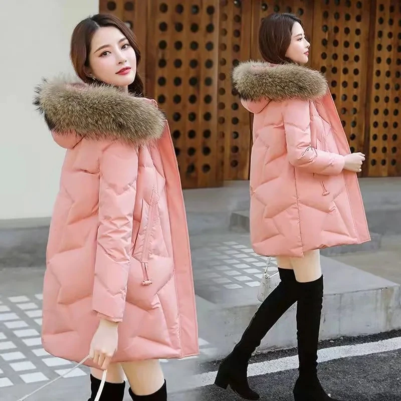 High End Fur Collar Thick Down Coat Winter Women Parkas 2022 New Hooded Cotton Padded Jackets Ladies Korean Elegant Warm Parke
High End Fur Collar Thick Down Coat Winter Women Parkas 2022 New Hooded Cotton Padded Jackets Ladies Korean Elegant Warm Parke