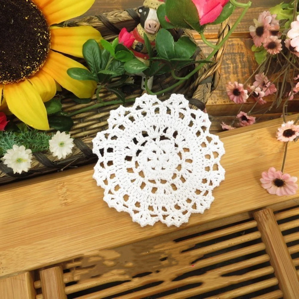 1Pcs Lace Round Cotton Table Place Mat Pad Cloth Crochet Placemat Cup Mug Tea Coaster Handmade Wedding Christmas Kitchen Mat
1Pcs Lace Round Cotton Table Place Mat Pad Cloth Crochet Placemat Cup Mug Tea Coaster Handmade Wedding Christmas Kitchen Mat