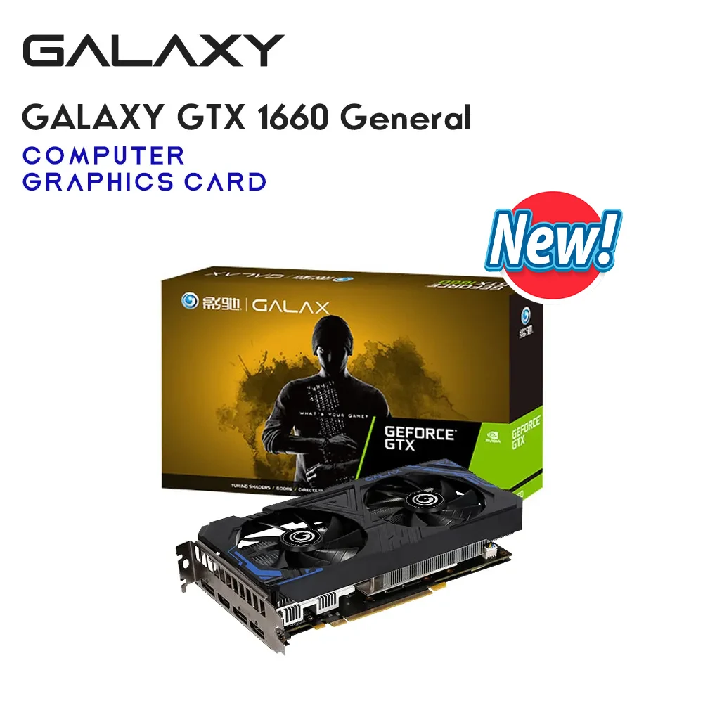 

GALAXY NEW GTX 1660 1660 Super Ti 1660S 6G GAMING Graphic Card GDDR6 6G 192Bit Video Cards GPU CPU Motherboard placa de video