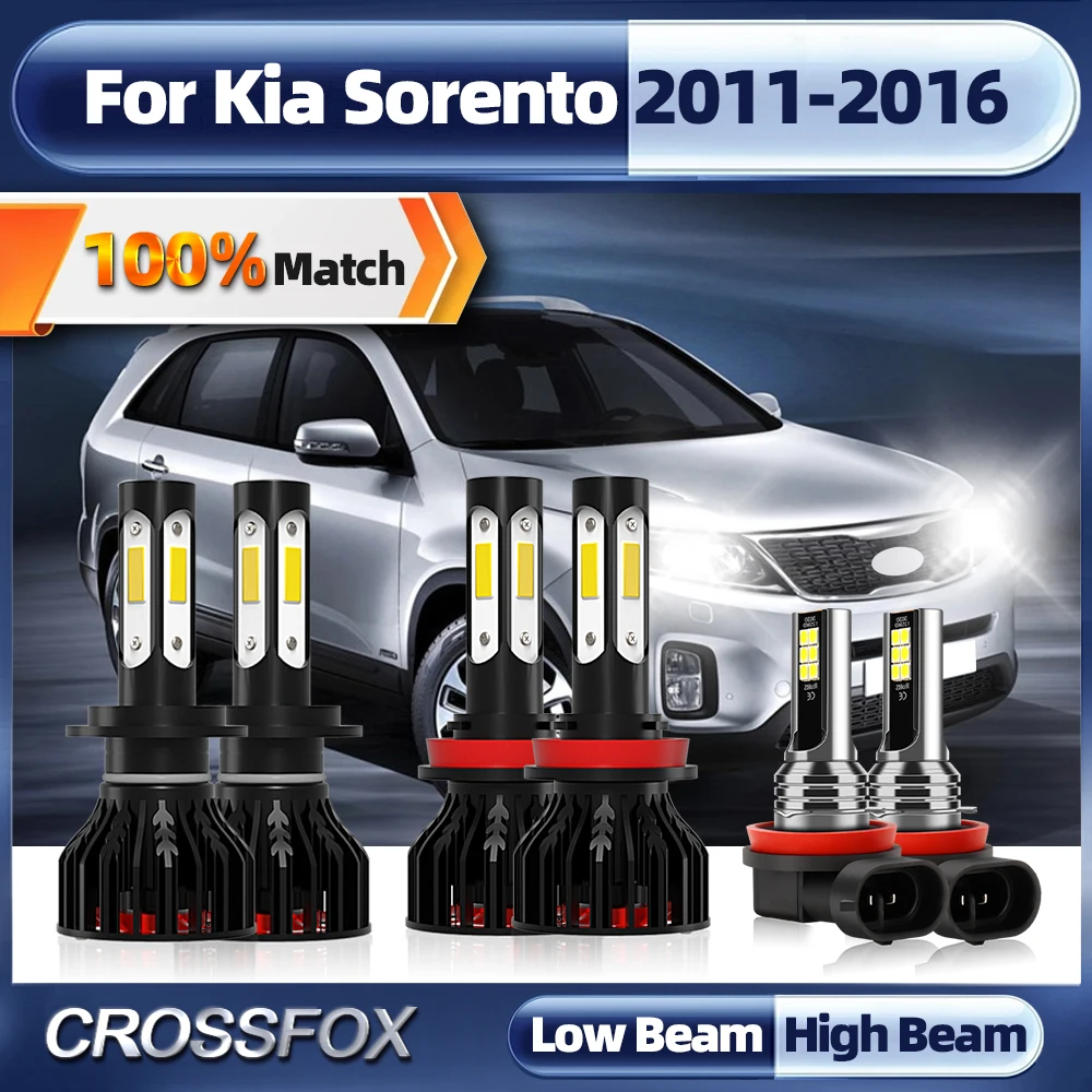 

H7 H11 Canbus Led Headlight Bulbs 360W 60000LM Car Light 12V 6000K Auto Fog Lamp For Kia Sorento 2011 2012 2013 2014 2015 2016