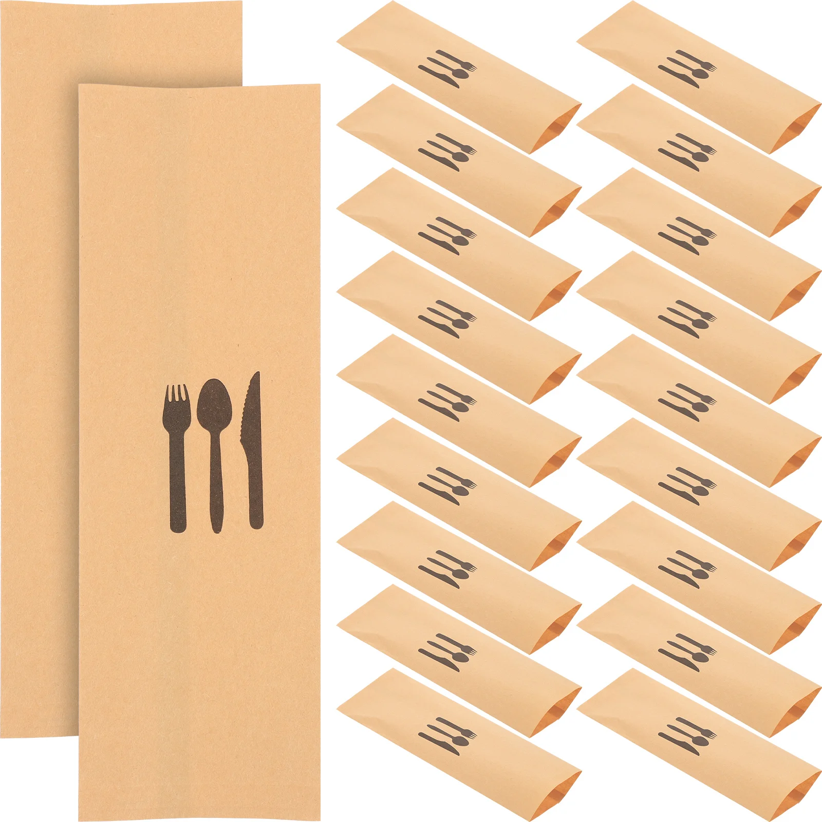 Disposable Cutlery Kraft Paper Cutlery Set Fork Wedding Utensil Bag Holder Dining Table Decor Storage Pouches
Disposable Cutlery Kraft Paper Cutlery Set Fork Wedding Utensil Bag Holder Dining Table Decor Storage Pouches