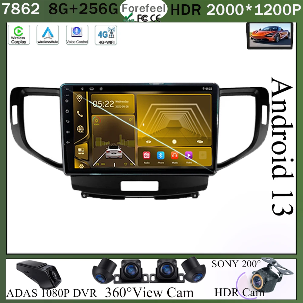 Автомобильный плеер Android 13 для Honda Accord 8 2008 - 2012 Авто Стерео 7862 Carplay Радио Видео сенсорный QLED экран BT WIFI DSP IPS DVD
Автомобильный плеер Android 13 для Honda Accord 8 2008 - 2012 Авто Стерео 7862 Carplay Радио Видео сенсорный QLED экран BT WIFI DSP IPS DVD