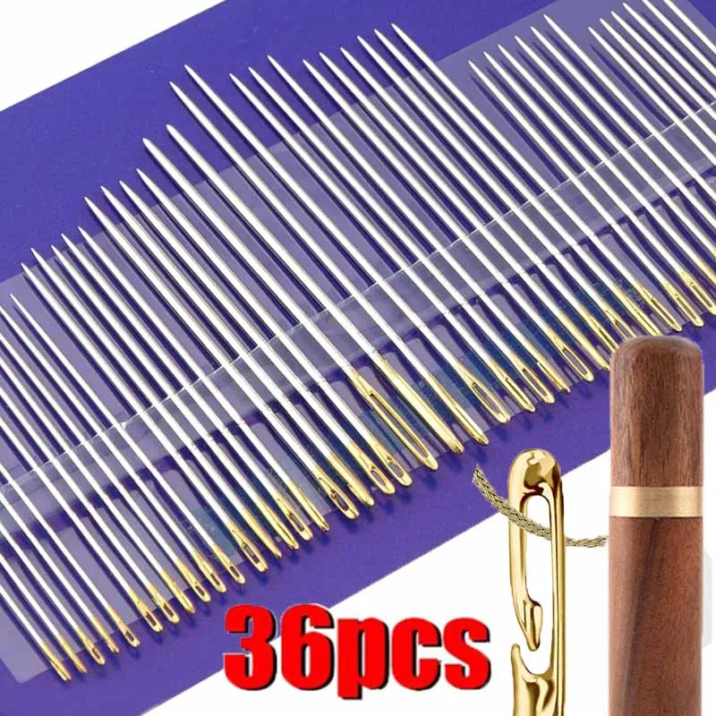 36Pcs Blind Needle Elderly Needle-side Hole Hand Household Sewing Stainless Steel Sewing Needless Threading Apparel Sewing DIY
36Pcs Blind Needle Elderly Needle-side Hole Hand Household Sewing Stainless Steel Sewing Needless Threading Apparel Sewing DIY