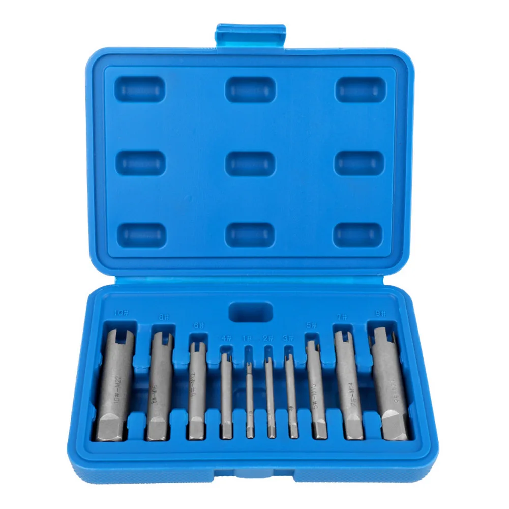 6pcs/set Professional Stripped Damaged Screw Tap Extractor Wire Screw Remover Drill Bits Metal Taps Fasteners Removal
6pcs/set Professional Stripped Damaged Screw Tap Extractor Wire Screw Remover Drill Bits Metal Taps Fasteners Removal