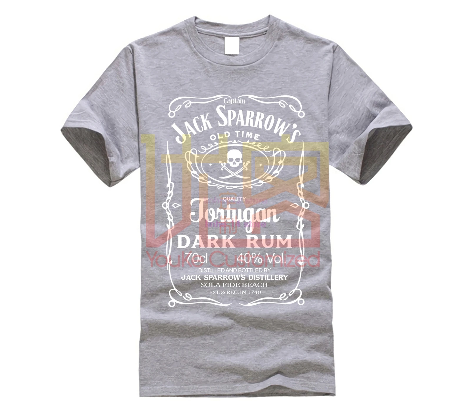 Крутая футболка с пиратами Карибского моря Джеком Спарроу капитаном Мужская