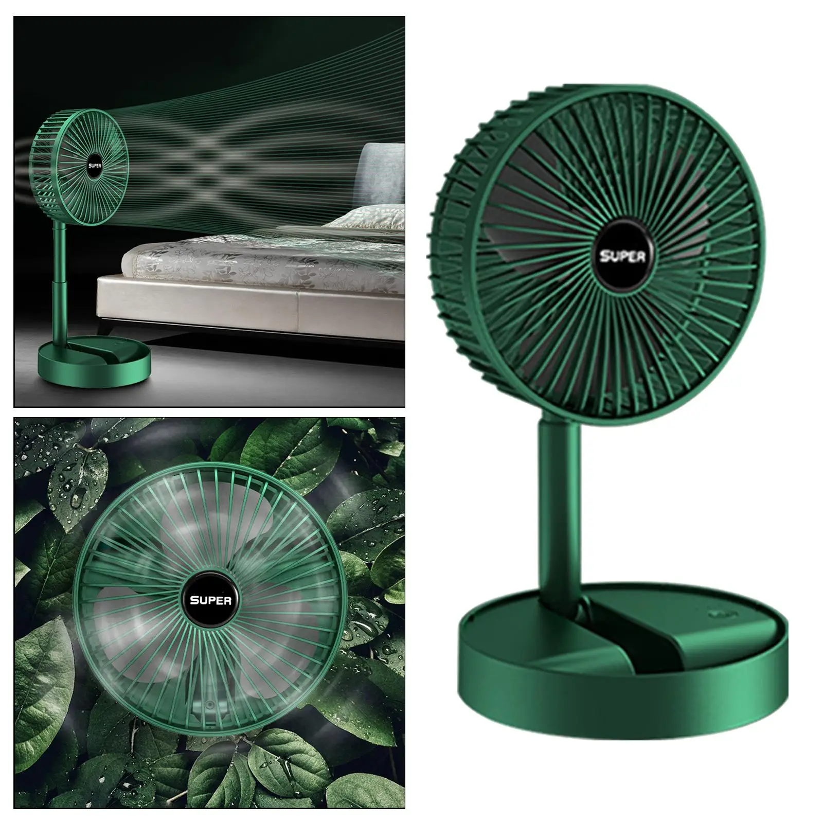 Электрический складной вентилятор с USB-зарядкой, 2000 мАч
Электрический складной вентилятор с USB-зарядкой, 2000 мАч