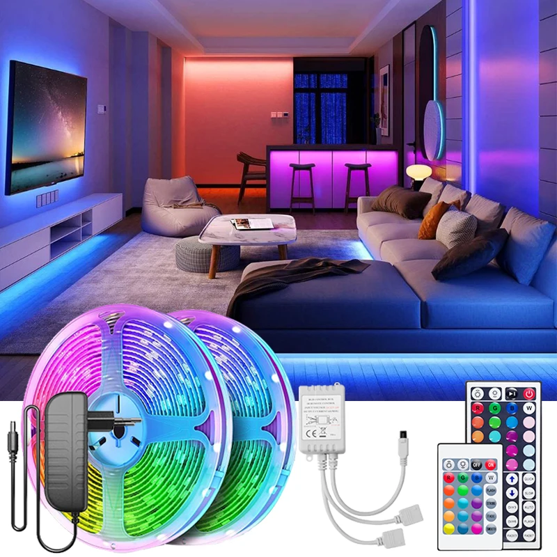 30M RGB Led Strip Lights Smart Control 5050 Led Strips Lamps Flexible Neon Strip Rgb Led Tape Lights For Room Decoration
30M RGB Led Strip Lights Smart Control 5050 Led Strips Lamps Flexible Neon Strip Rgb Led Tape Lights For Room Decoration