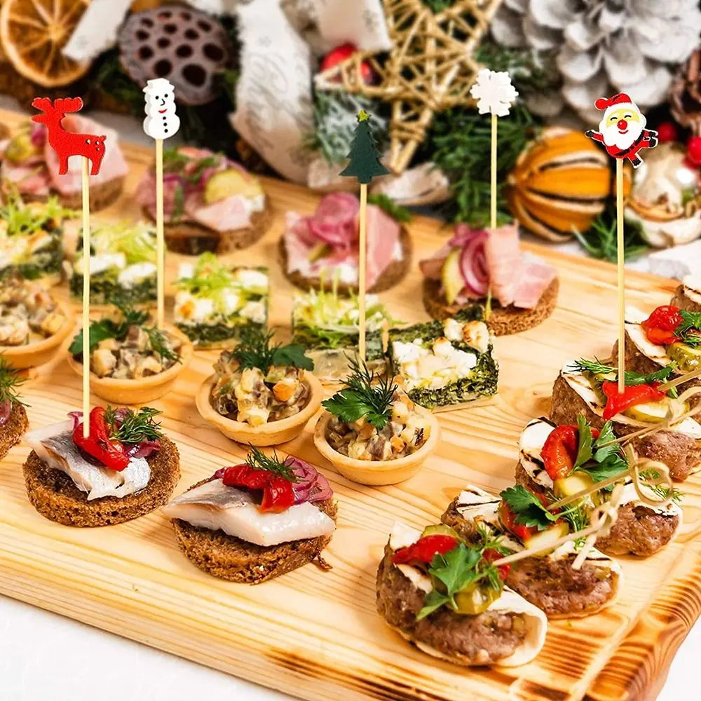 50 шт./100 шт., новогодние зубочистки для коктейлей 
50 шт./100 шт., новогодние зубочистки для коктейлей