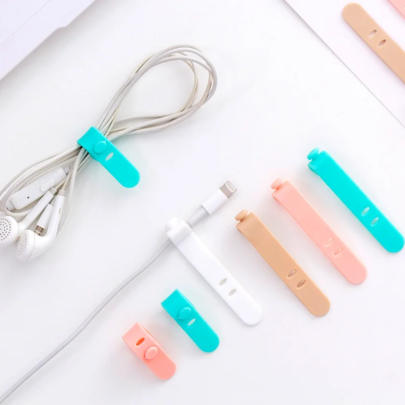 4PC Cable Organizer Ties Clip Charger Cord Management Silicone Wire Manager Mouse Earphone Holder Data Line Winder Straps
4PC Cable Organizer Ties Clip Charger Cord Management Silicone Wire Manager Mouse Earphone Holder Data Line Winder Straps