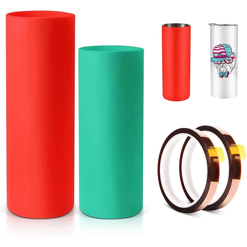 4Pcs Silicone Wrap Sleeve Set for Sublimation Glasses, with 1Pcs 20Oz Sleeve & 1Pcs 30Oz Sleeve 2Pcs Heat Transfer Tape
4Pcs Silicone Wrap Sleeve Set for Sublimation Glasses, with 1Pcs 20Oz Sleeve & 1Pcs 30Oz Sleeve 2Pcs Heat Transfer Tape