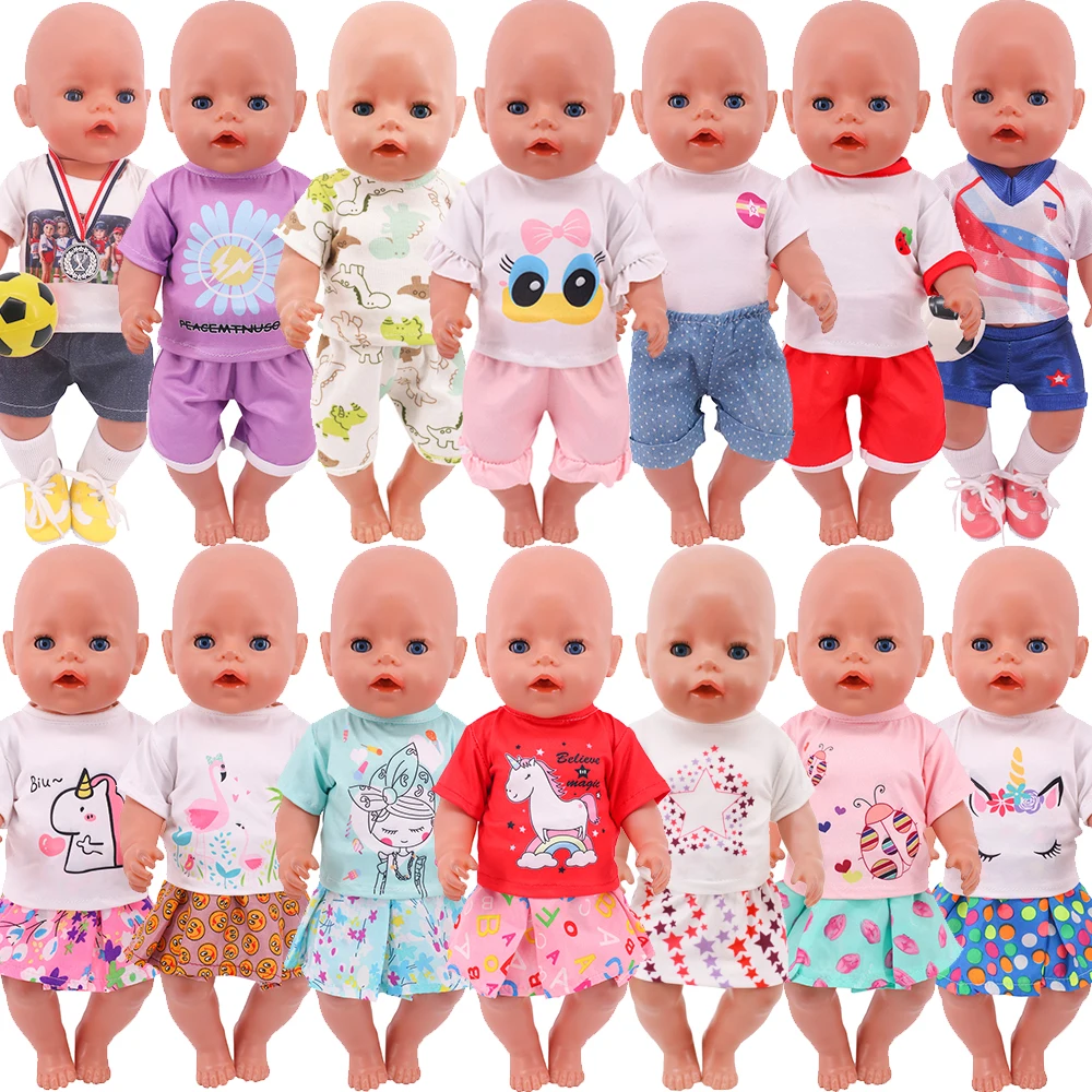 Doll Clothes Summer Dress Tops Shorts Handmade Set For 43 cm Born Baby Doll 18Inch American Girl Doll Our Generation Kids Toys
Doll Clothes Summer Dress Tops Shorts Handmade Set For 43 cm Born Baby Doll 18Inch American Girl Doll Our Generation Kids Toys