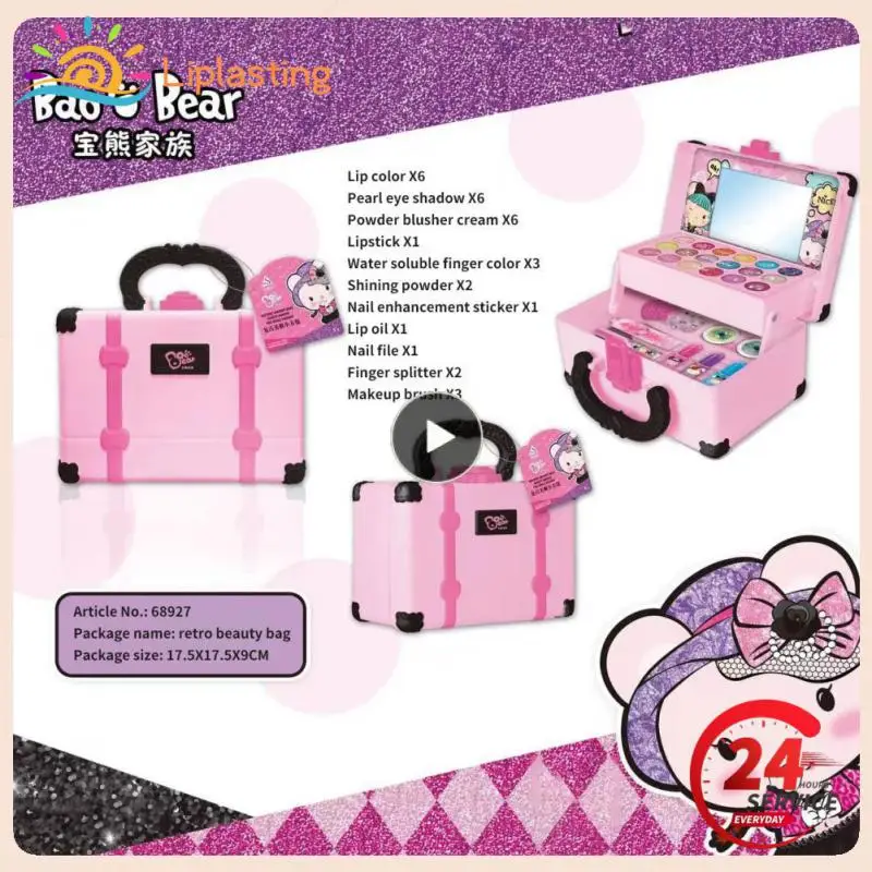 Portable Makeup Set Interactive Toys Children Cosmetic Toys Plastic Interest Cultivation Simulation Cosmetics Girls Gift Safe
Portable Makeup Set Interactive Toys Children Cosmetic Toys Plastic Interest Cultivation Simulation Cosmetics Girls Gift Safe