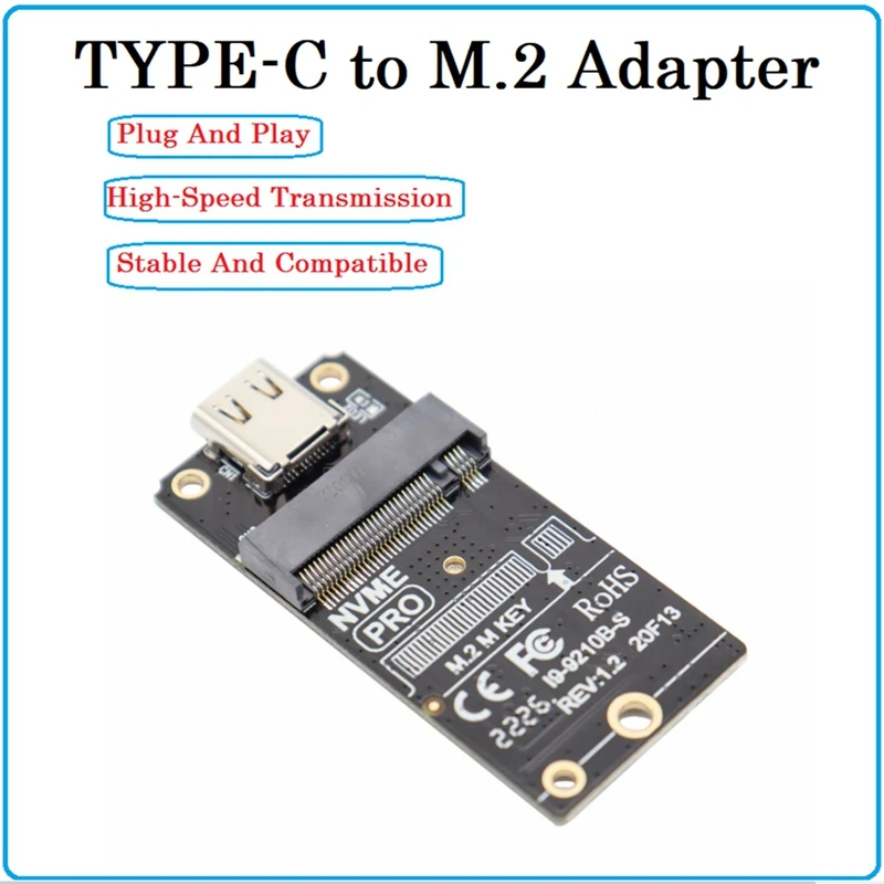 TYPE-C To M2 NVME/NGFF SSD Adapter Card Adapter Card Support M2 SSD 2230/42/60/80
TYPE-C To M2 NVME/NGFF SSD Adapter Card Adapter Card Support M2 SSD 2230/42/60/80
